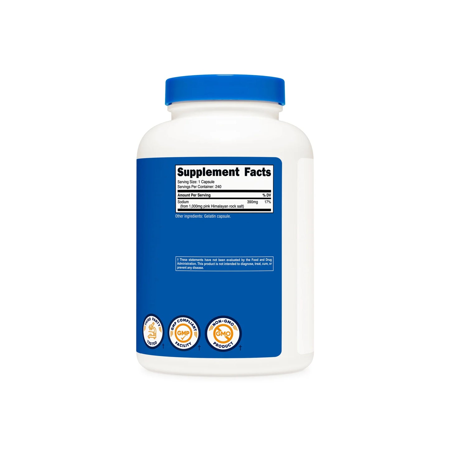 Nutricost 粉色喜马拉雅岩盐胶囊（240粒胶囊）