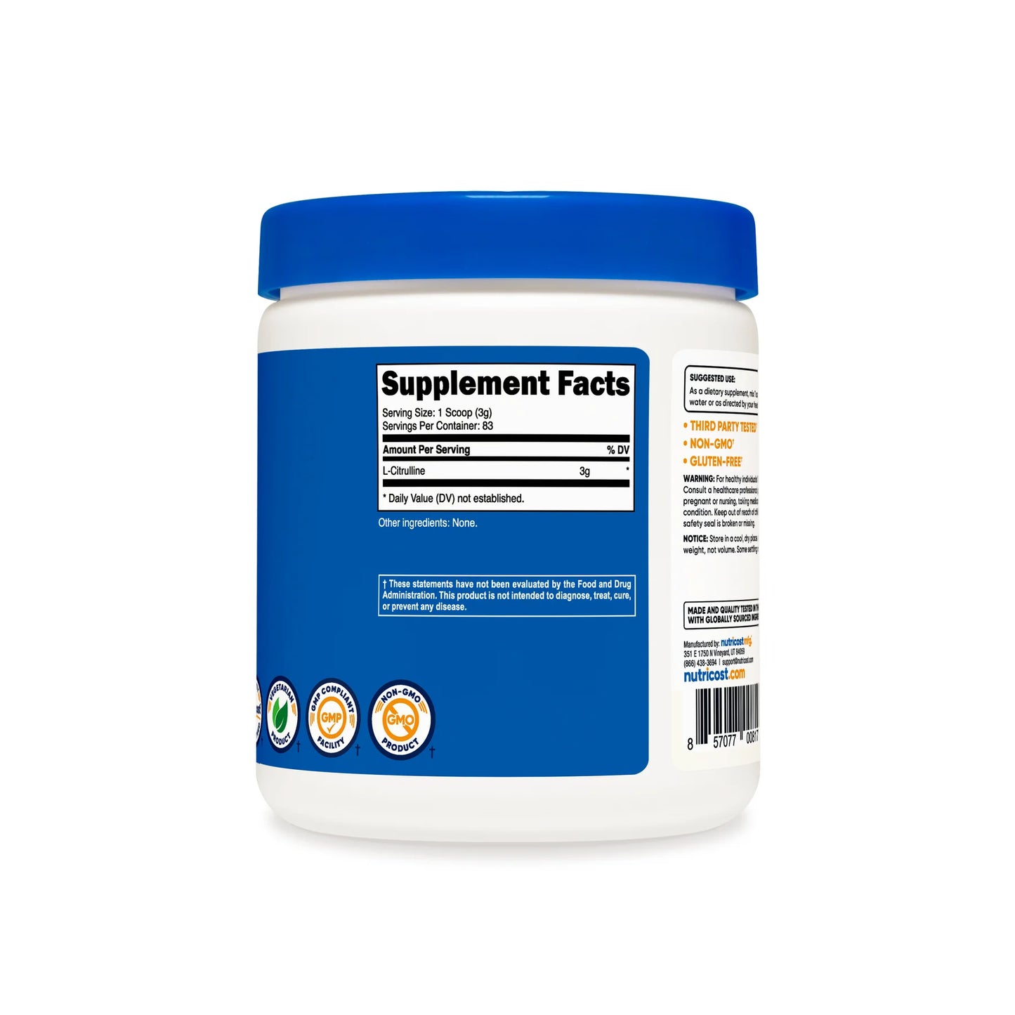 Nutricost L-Citrulline (Base) Power