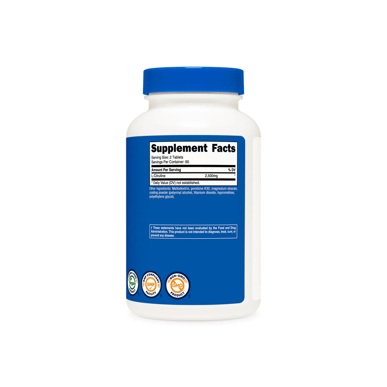 Nutricost L-Citrulline Tablets (120 Tablets)