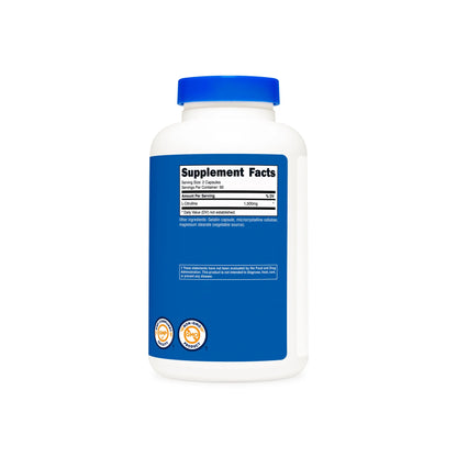 Nutricost L-Citrulline Capsules (180 Capsules)