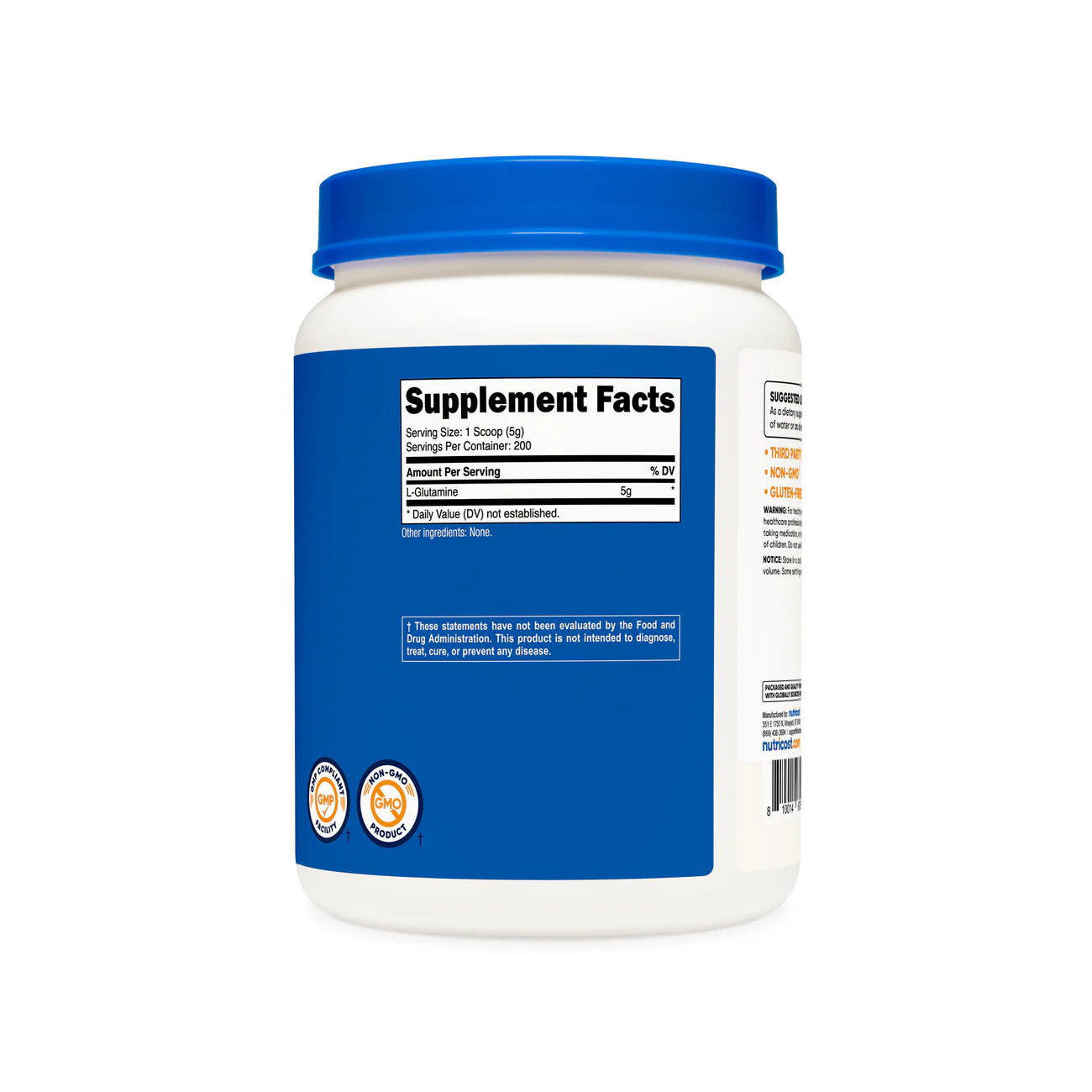 Nutricost L-谷氨酰胺粉（无味）