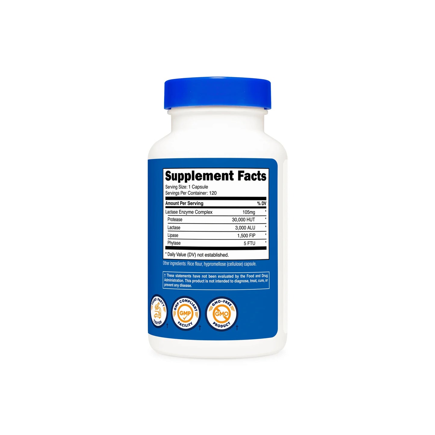 Nutricost Lactase Enzyme Complex (120 CAPS)