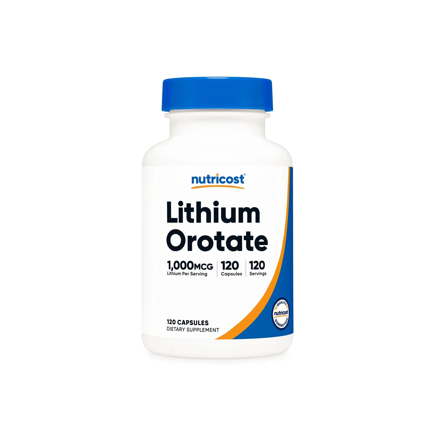 Cápsulas de orotato de litio Nutricost (10 mg) (120 cápsulas)