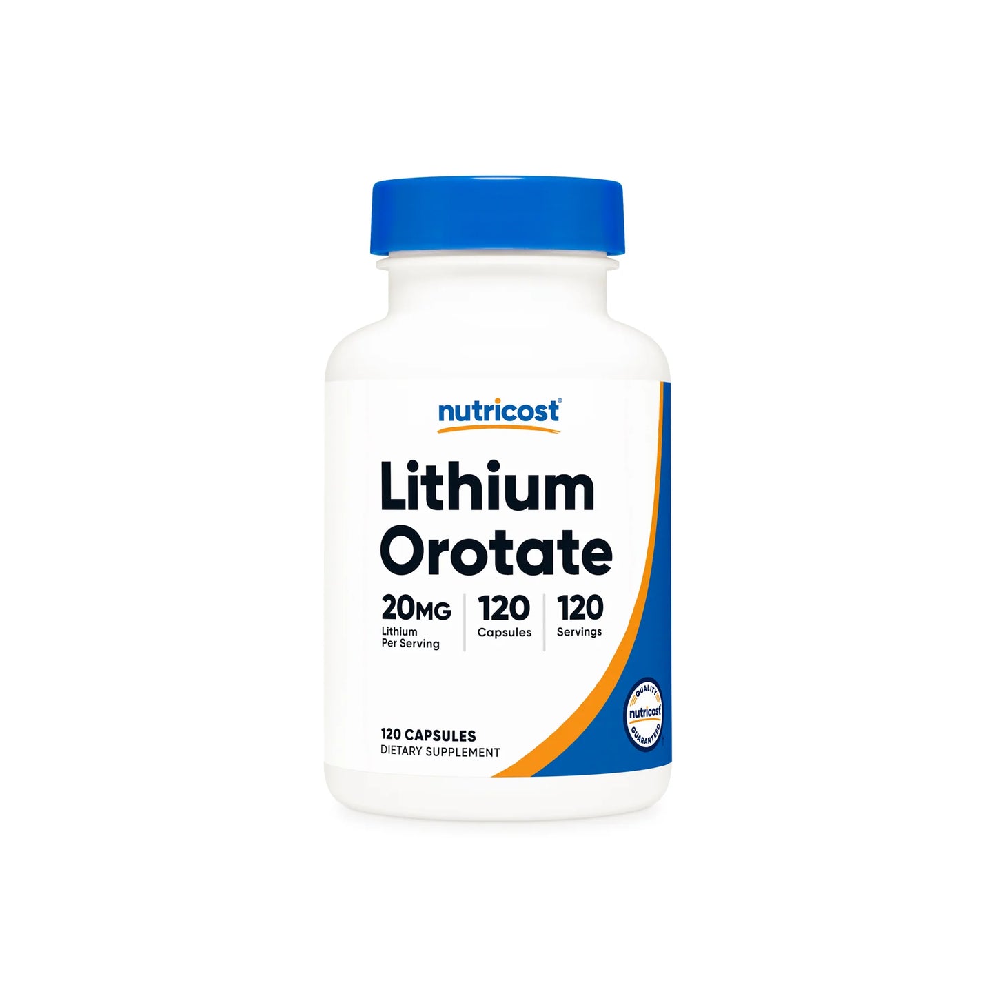 Cápsulas de orotato de litio Nutricost (10 mg) (120 cápsulas)