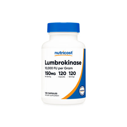 Nutricost Lumbrokinase Capsules (120 Capsules)