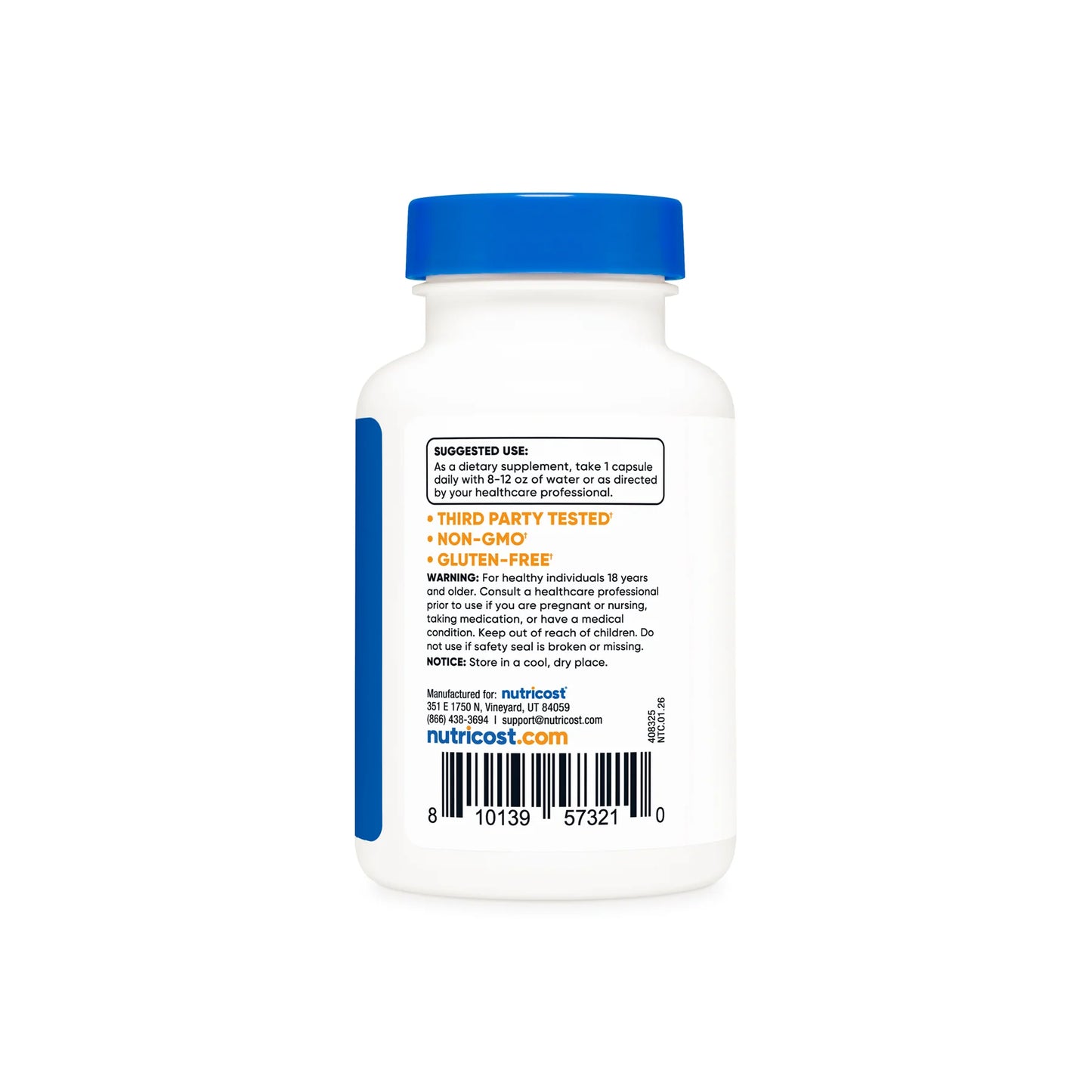 Nutricost Lumbrokinase Capsules (120 Capsules)