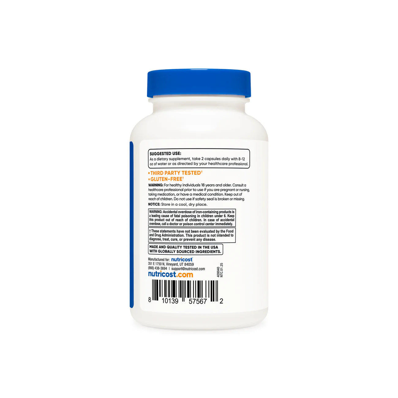 Nutricost Methylated Multivitamin Capsules (120 Capsules)