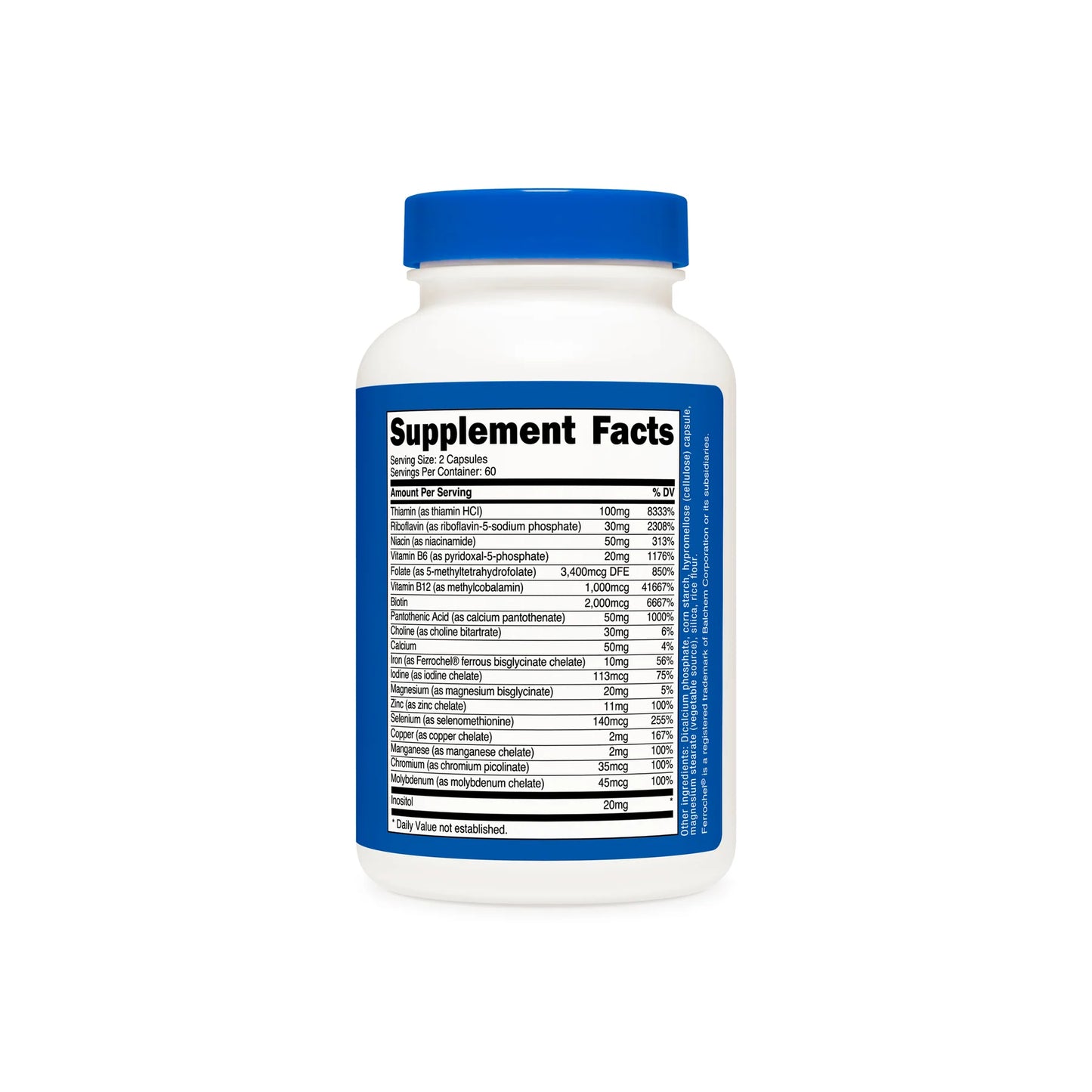 Nutricost Methylated Vitamin B Complex Capsules (120 Capsules)