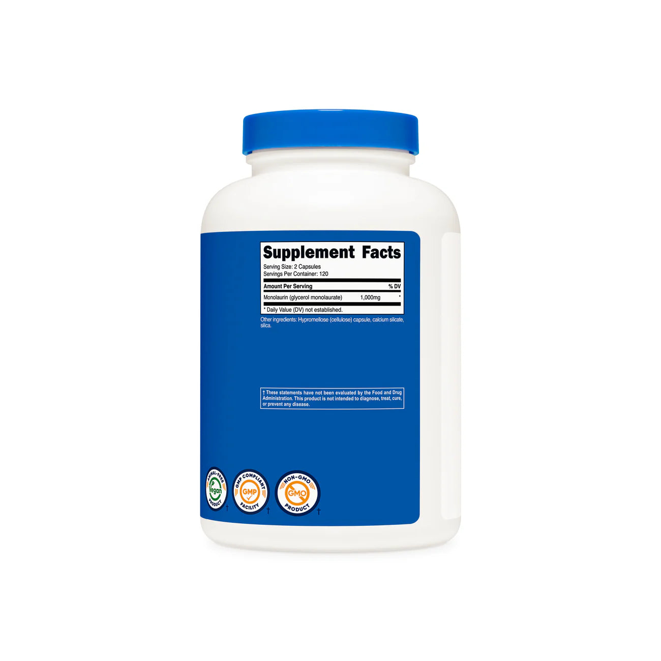 Nutricost 单月桂酸甘油酯胶囊（240 粒胶囊）