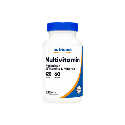 Cápsulas multivitamínicas Nutricost (120 cápsulas)