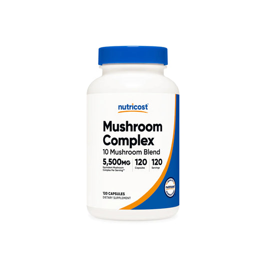 Nutricost Mushroom Complex (5,500 mg Equivalent) (120 Caps)