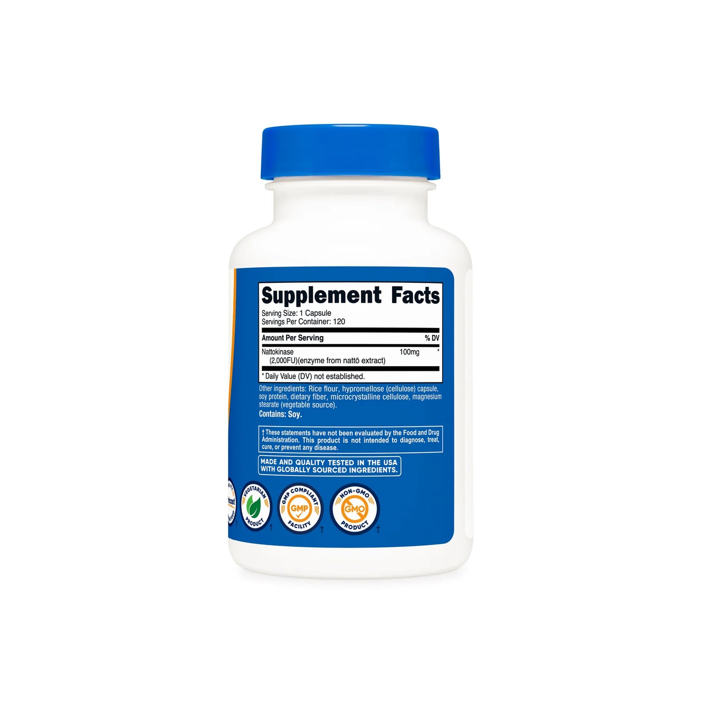 Nutricost Nattokinase 2,000 FU (100 MG) (120 Capsules)