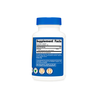 Nutricost Nattokinase 2,000 FU (100 MG) (120 Capsules)