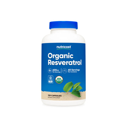 Nutricost Organic Resveratrol Capsules (600 MG) (120 CAPS)