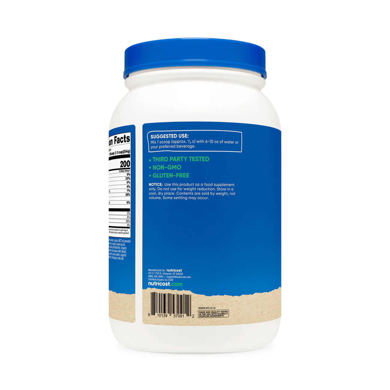 Nutricost Organic Vegan Meal Replacement Shake