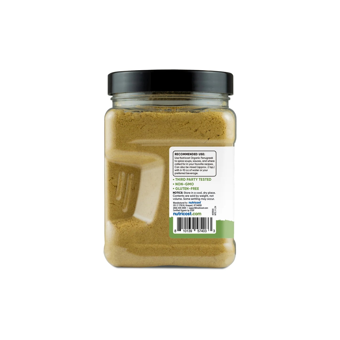 Nutricost Pantry Organic Fenugreek Powder