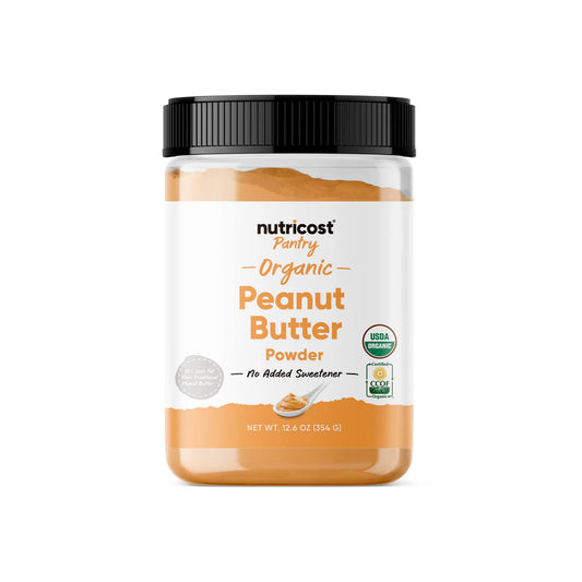 Nutricost Pantry Organic Peanut Butter Powder (Flour) (12.5 OZ)