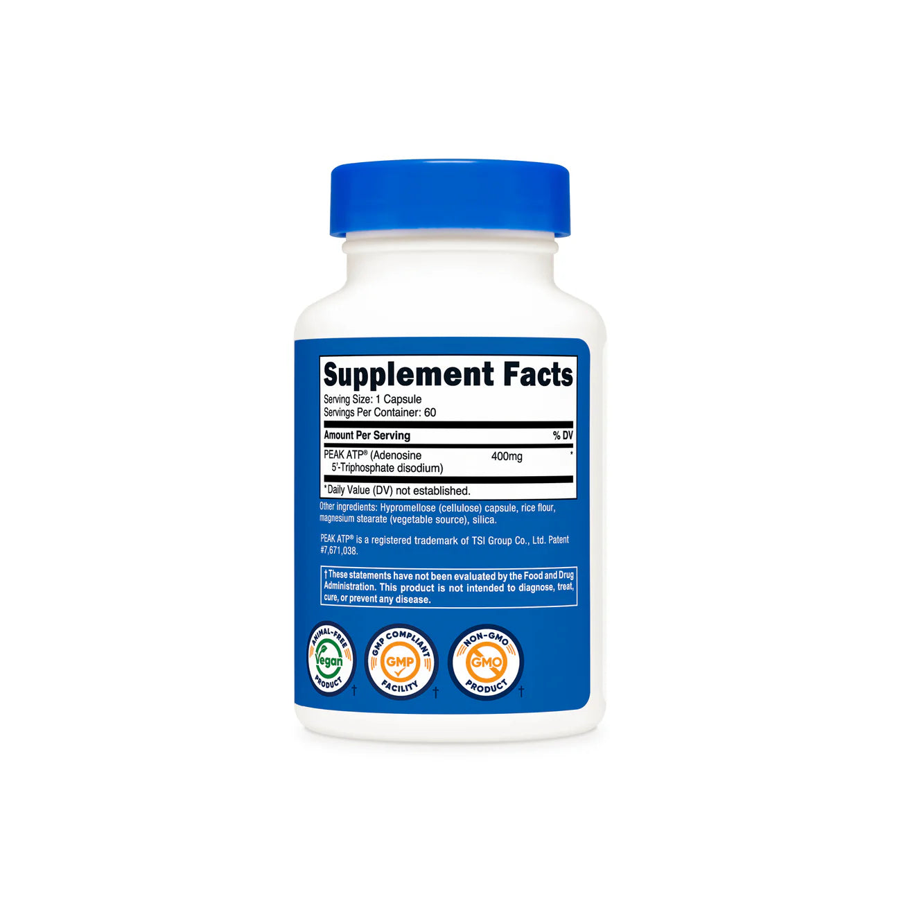 Nutricost PEAK ATP Capsules (400 MG) (60 CAPS)