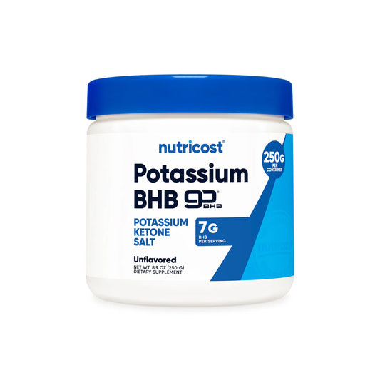 Nutricost Ketone Potassium BHB Salt Powder (250G) (Unflavored)
