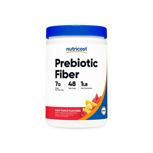 Fibra prebiótica en polvo Nutricost (1 lb) (Ponche de frutas) 