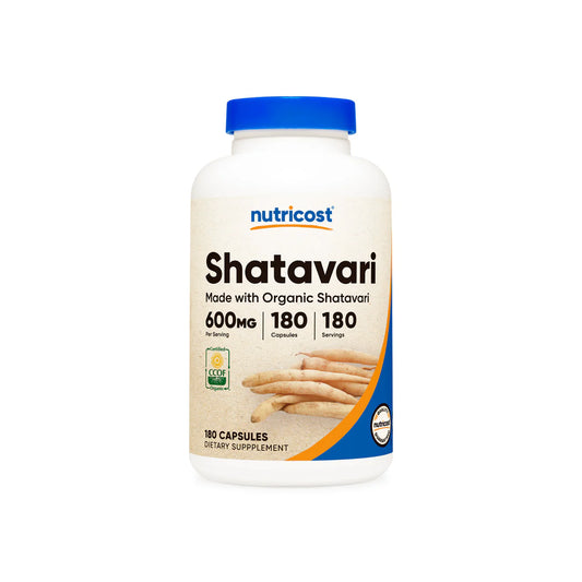 Nutricost Organic Shatavari Capsules (180 Capsules)