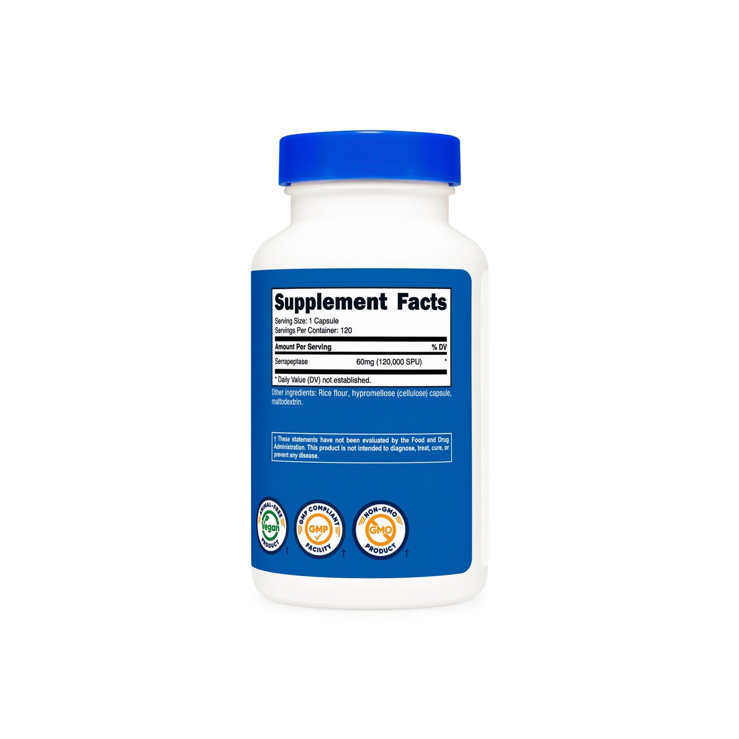 Nutricost Serrapeptase Capsules (120 Capsules)