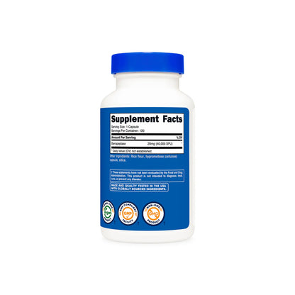 Nutricost Serrapeptase Capsules (120 Capsules)