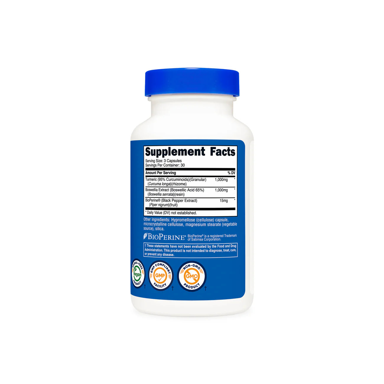 Nutricost Turmeric + Boswellia Capsules (90 Capsules)