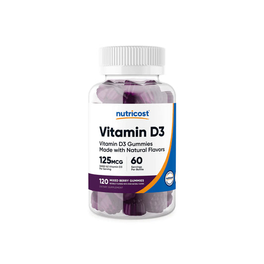 Nutricost Vitamin D3 Gummies (120 Gummies)