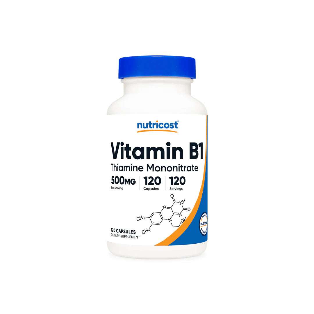 Nutricost Vitamin B1 (Thiamin) Capsules (120 Capsules)