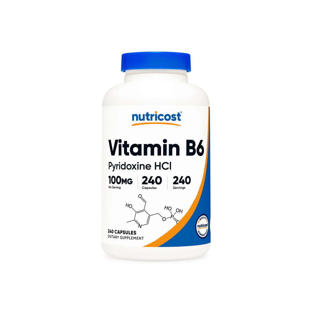 Nutricost Vitamin B6 (Pyridoxine HCI) Capsules