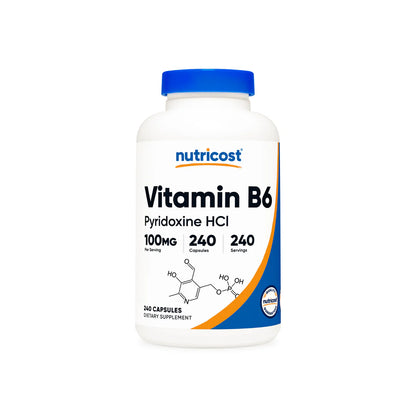 Cápsulas de vitamina B6 (piridoxina HCI)