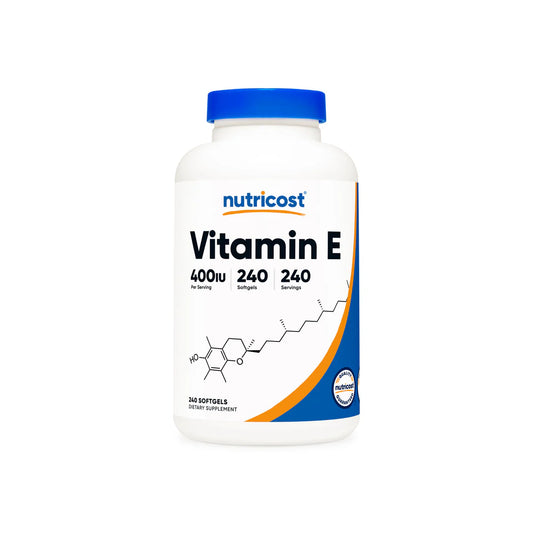 Nutricost Vitamin E Softgels (400 IU) (240 Softgels)