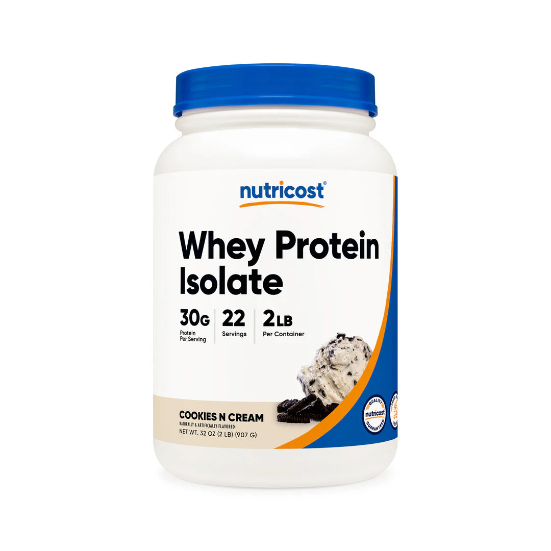 Nutricost Whey Protein Isolate Powder (2 LB)