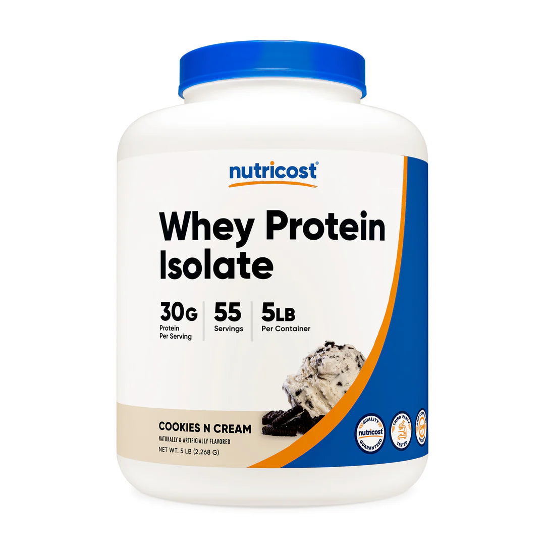 Nutricost Whey Protein Isolate Powder (5 LB)