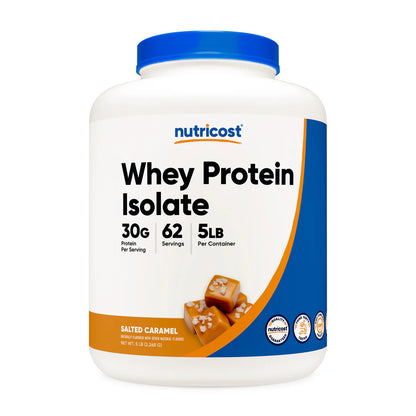 Nutricost Whey Protein Isolate Powder (5 LB)