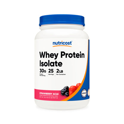 Nutricost Whey Protein Isolate Powder (2 LB)