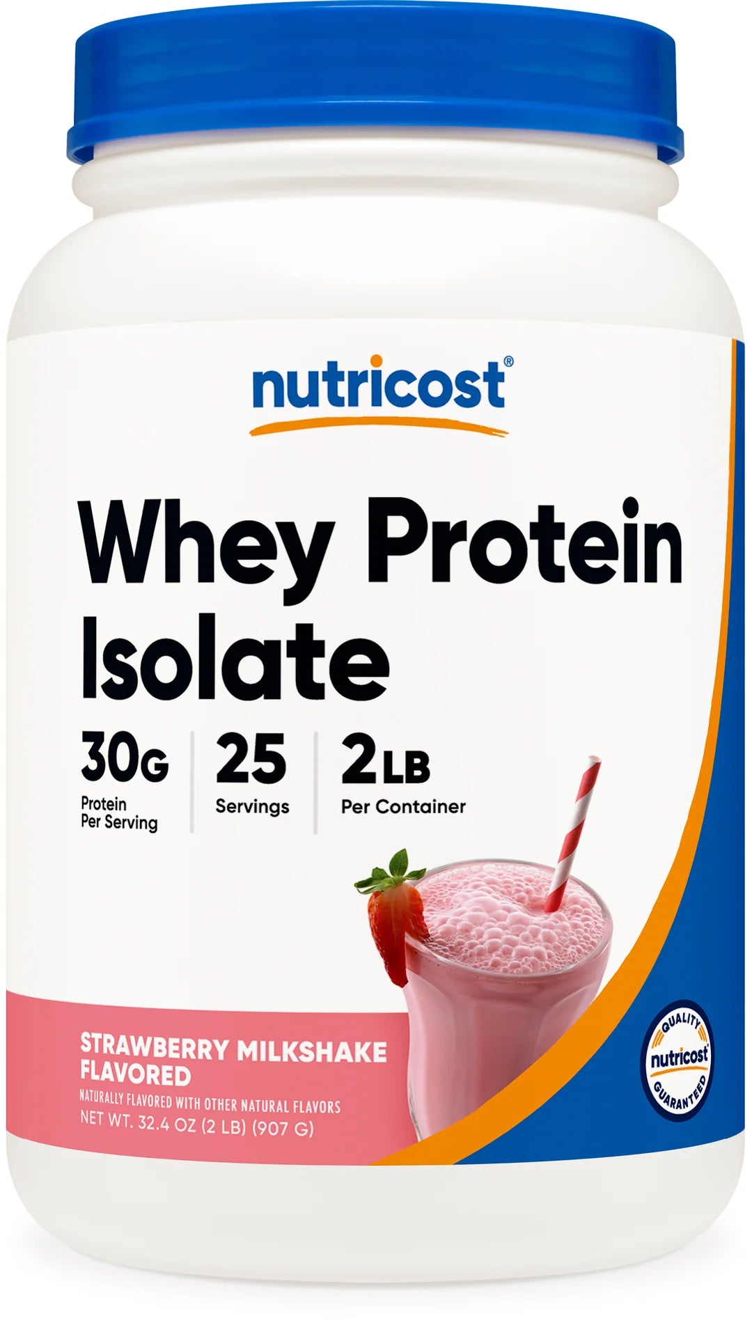 Nutricost Whey Protein Isolate Powder (2 LB)