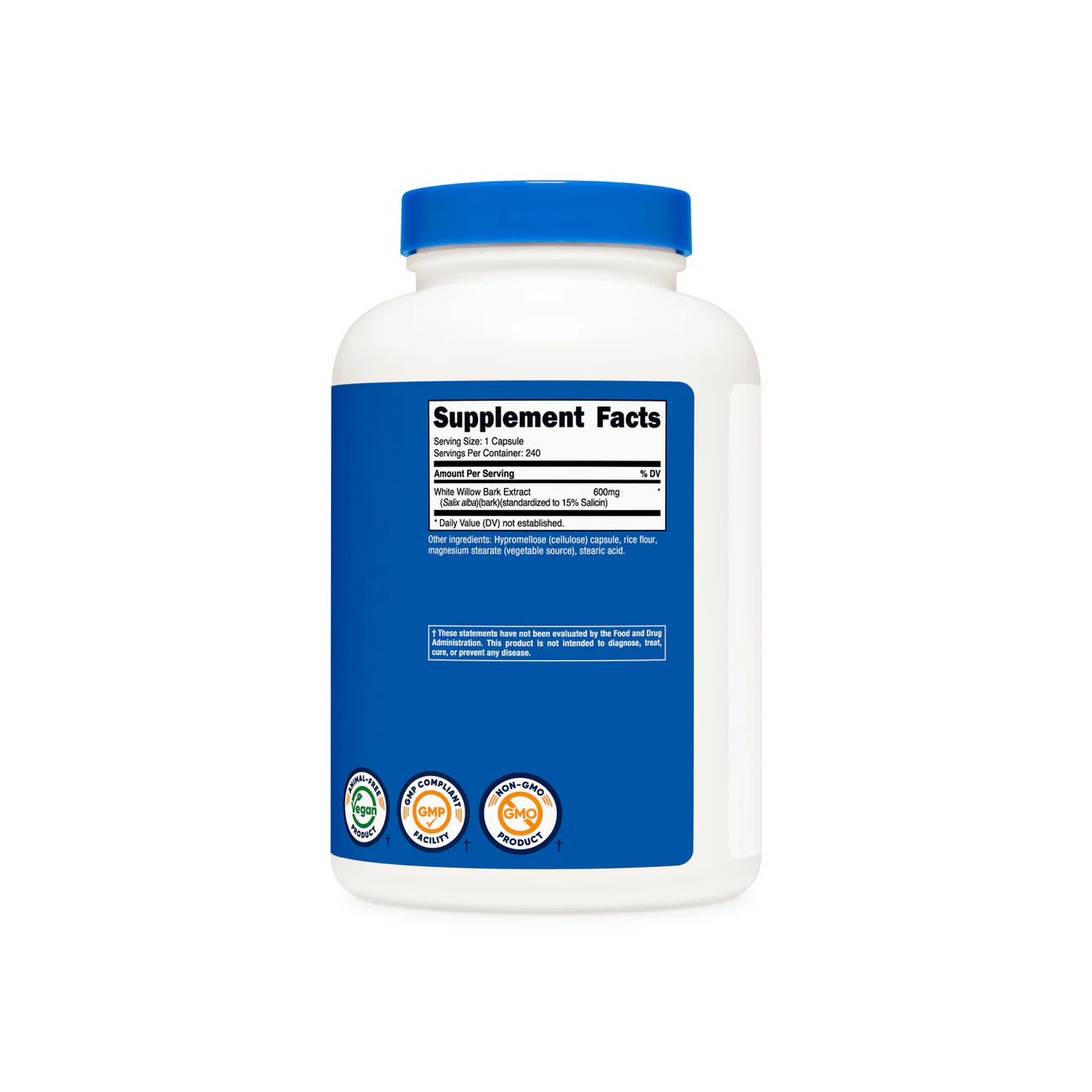 Nutricost白柳树皮胶囊