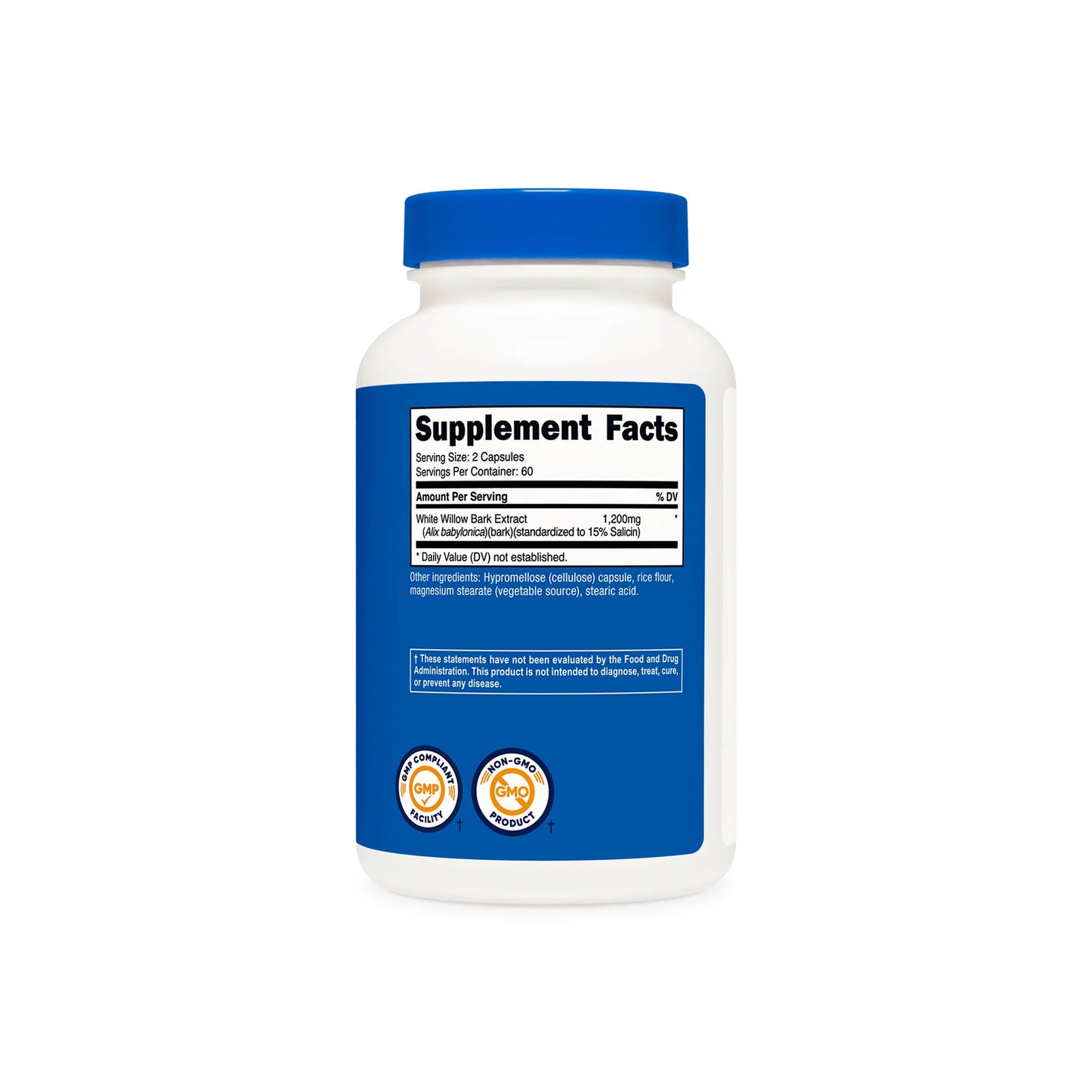 Nutricost白柳树皮胶囊