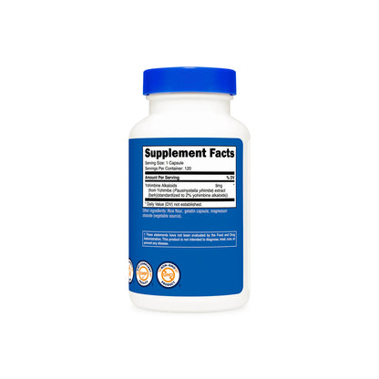 Nutricost育亨宾树皮提取物胶囊（120粒胶囊）