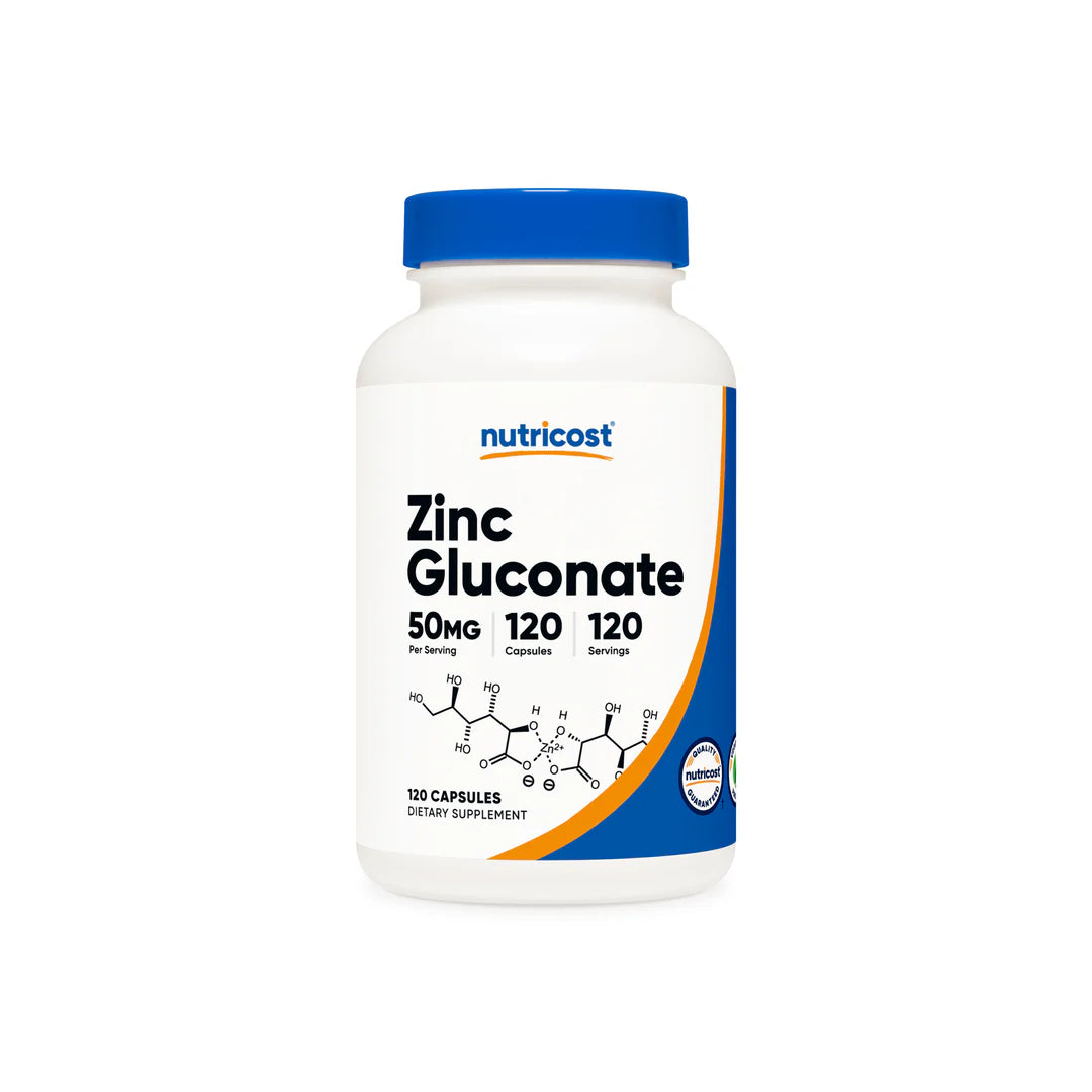 Nutricost Zinc Gluconate Capsules (50 MG)