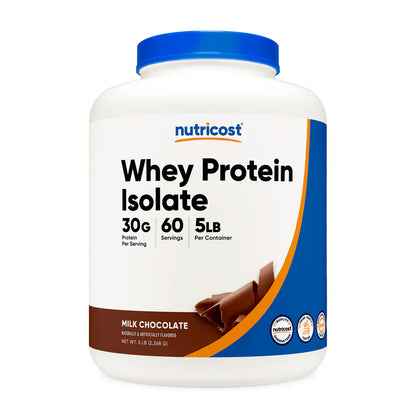 Nutricost Whey Protein Isolate Powder (5 LB)