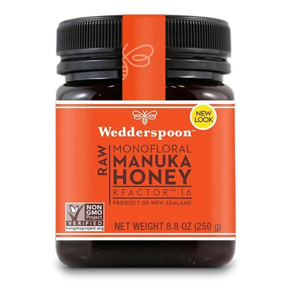 Wedderspoon Miel de Manuka KFactor 16 biologique