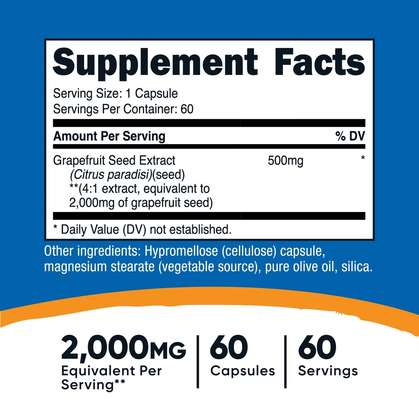 Nutricost Grapefruit Seed Extract Capsules (60 Capsules)