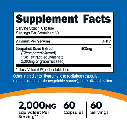 Nutricost Grapefruit Seed Extract Capsules (60 Capsules)