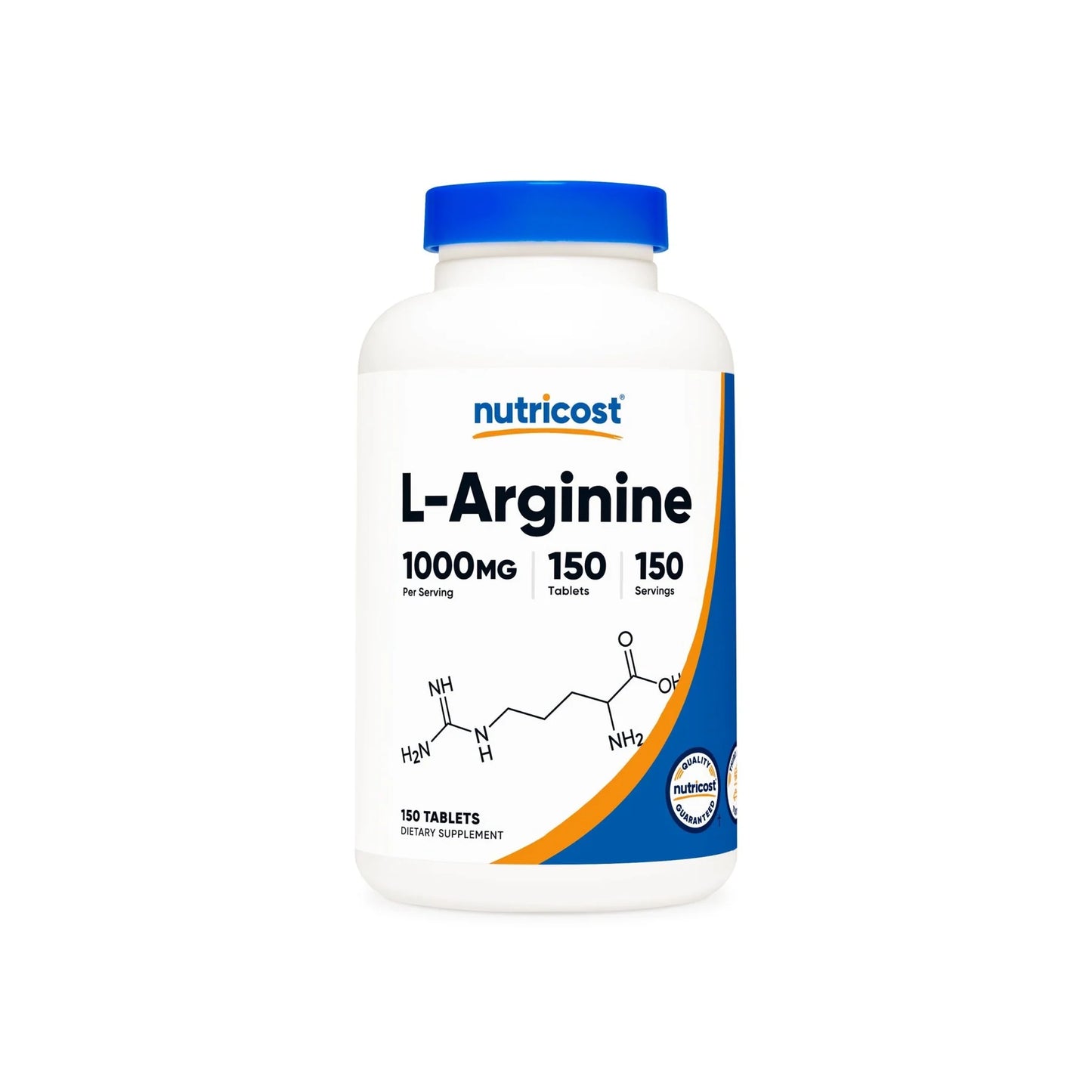 Comprimidos de L-arginina Nutricost (1000 mg) 