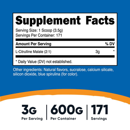 Nutricost L-Citrulline Malate (2:1) Powder (Flavored)